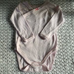 Baby pink petit bateau onesie 12M